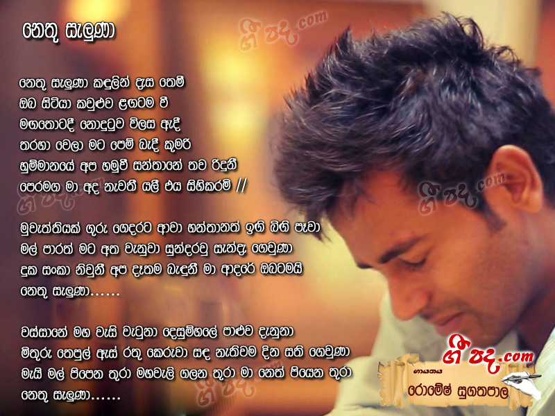 Download Nethu Seluna Romesh Sugathapala lyrics