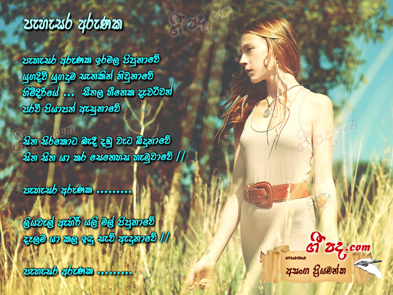 Download Pahasara Arunata Asanka Priyamantha lyrics
